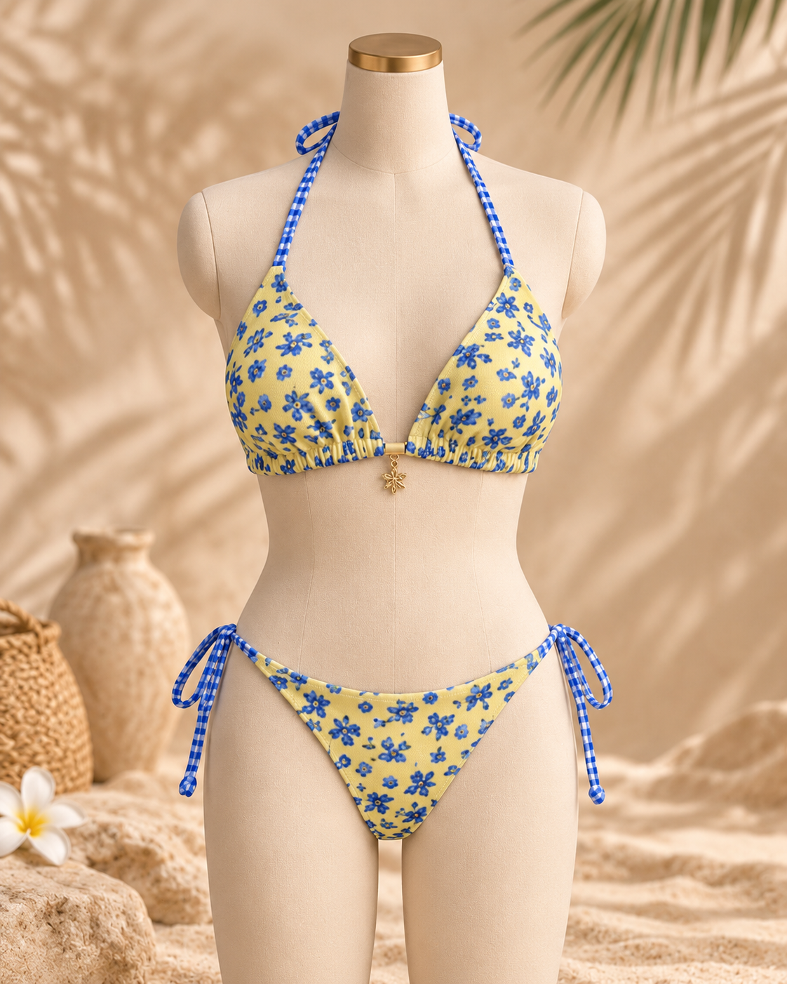 Sunny Coast Floral Bikini Set 💛💙