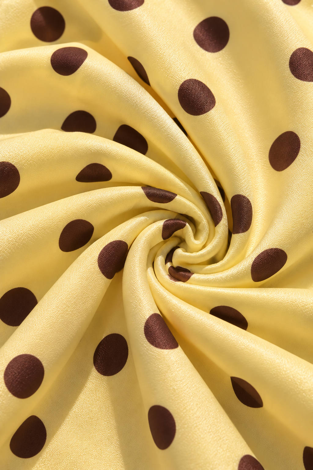 Butter Yellow Mocha Polka Dot Bikini Set 💛🤎
